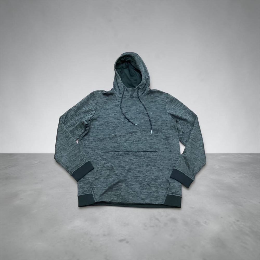 Under Armour ColdGear Mens Medium Gray Space Dye Fleece Hoodie Sweatshirt